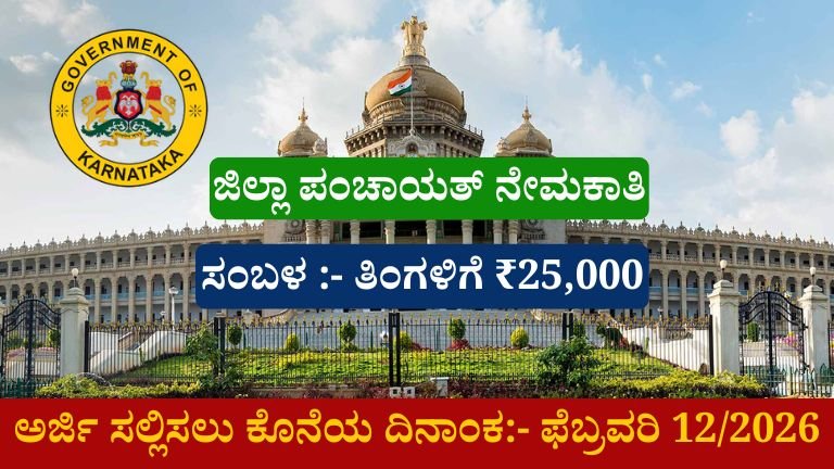 Vijayanagara ZP Recruitment 2026