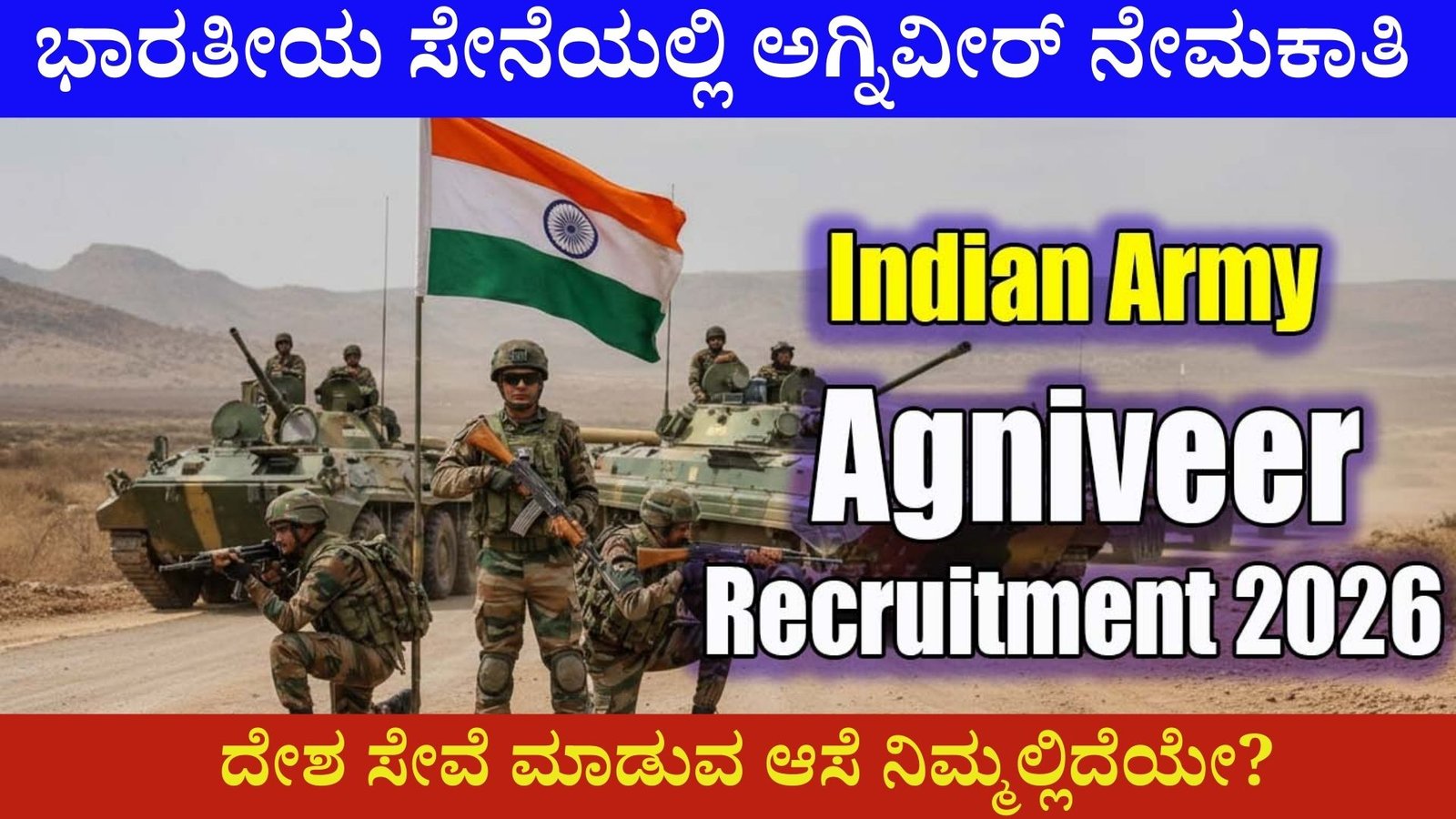 ಭಾರತೀಯ ಸೇನೆಯಲ್ಲಿ ಅಗ್ನಿವೀರ್ ನೇಮಕಾತಿ